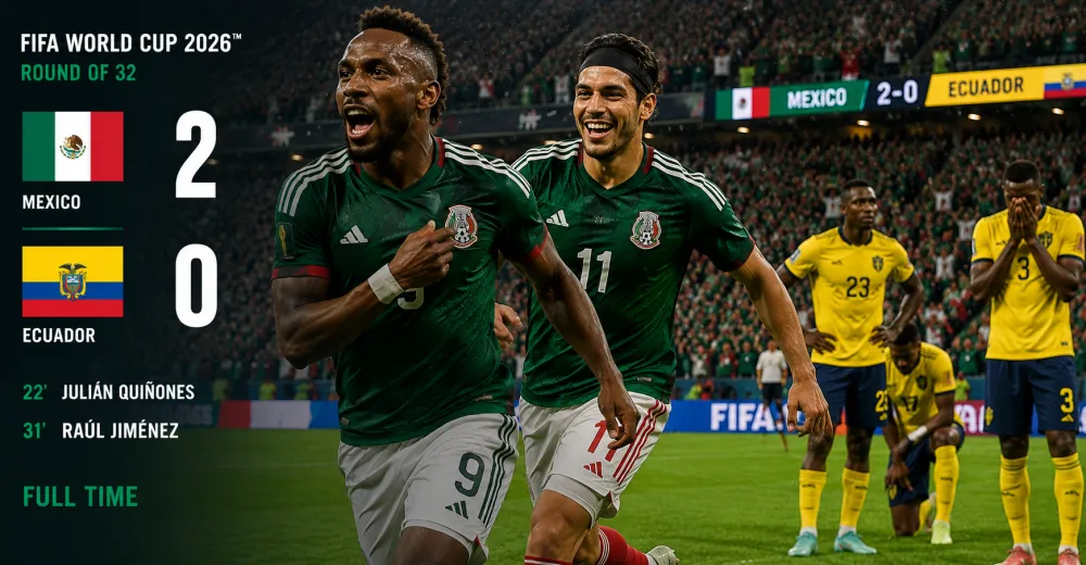 Mexico Advance to Round of 16