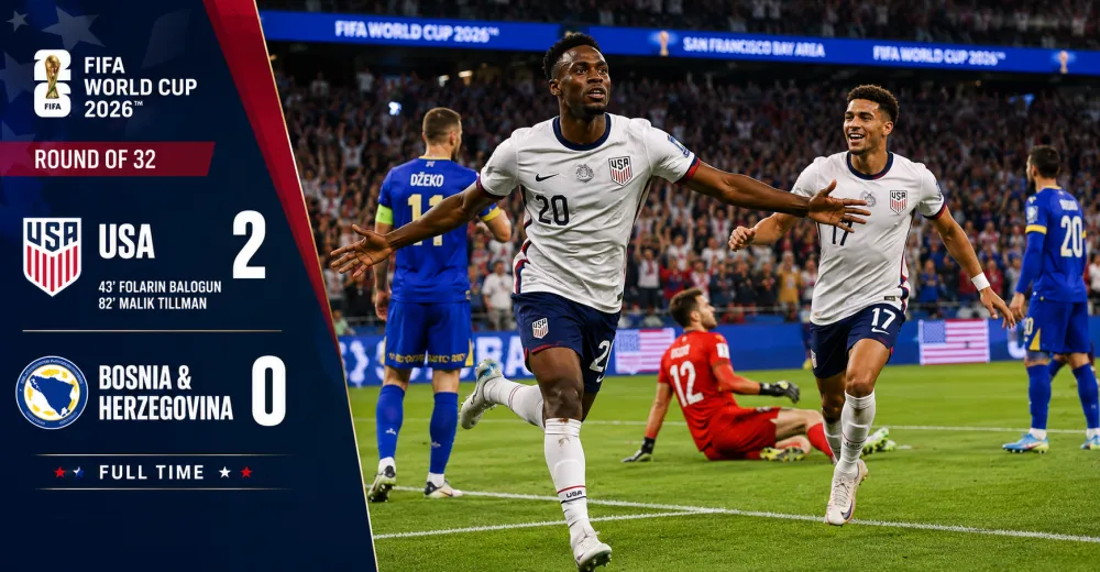USA Advance To Round Of 16