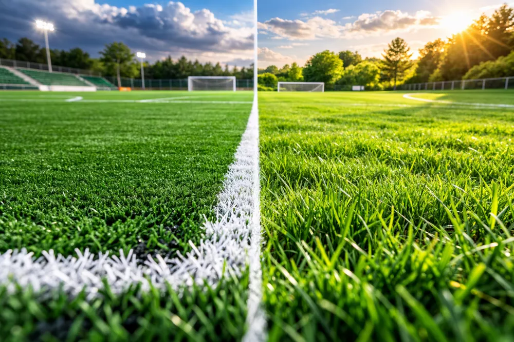 Turf vs Grass: Uncovering the Best Shoes, Pros, Cons, and What to Expect on a Professional Pitch

Discover the surprising differences between playing on turf and real grass, the ideal shoes for each surface, and the unexpected pros and cons. Get a sneak peek into what is used on professional pitches!